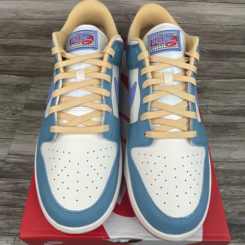 NEW Nike Dunk Low Premium Pale Ivory Blue Men's Sizes HJ9112-110 - Picture 3 of 8